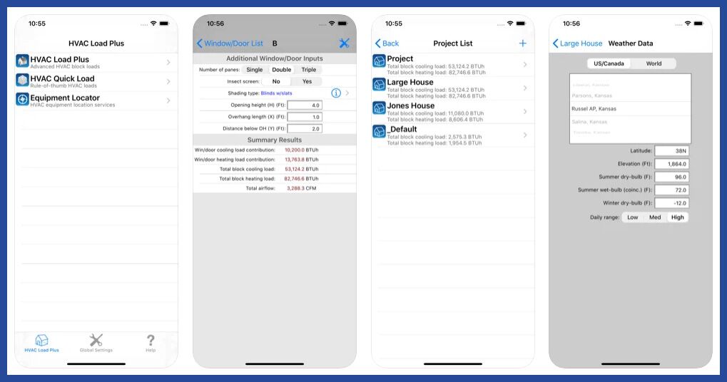 hvac load plus app