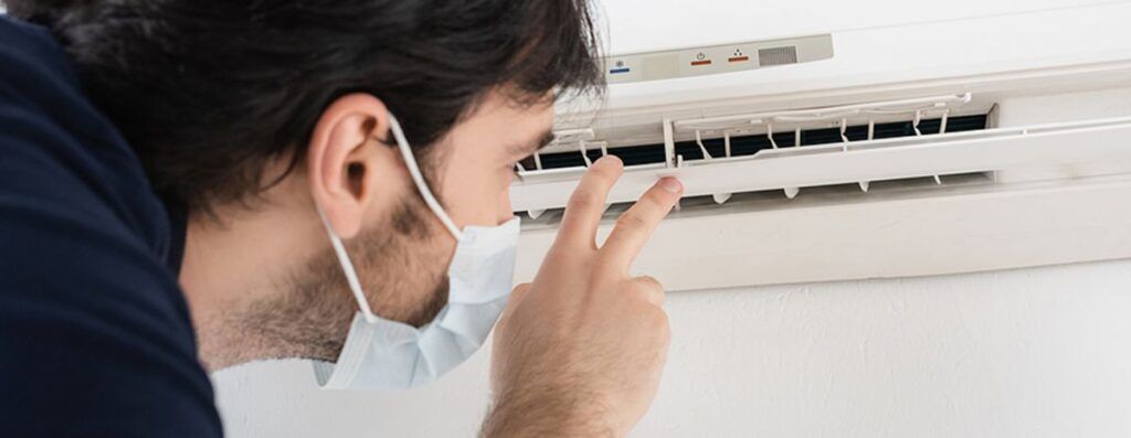 hvac technician working during covid