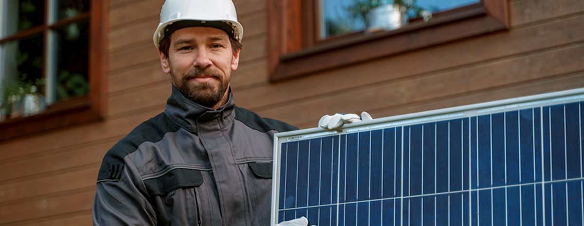 installing a solar panel