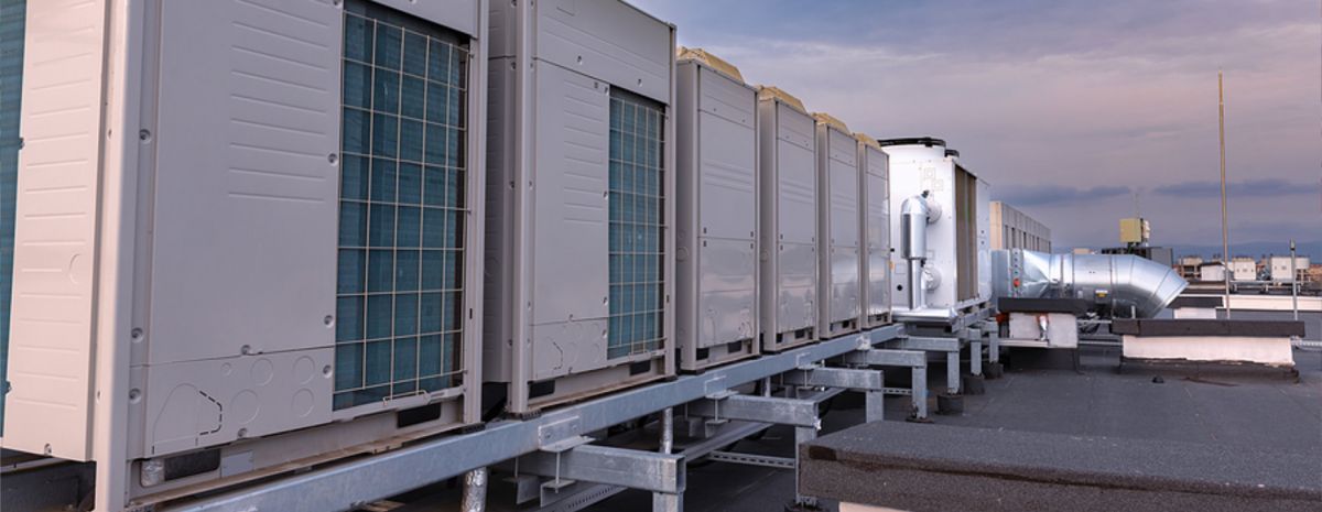 commercial refrigeration on industrial building