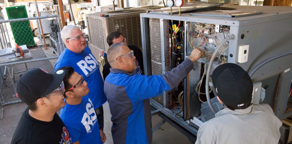 HVACR Training: Students in Refrigeration Classroom