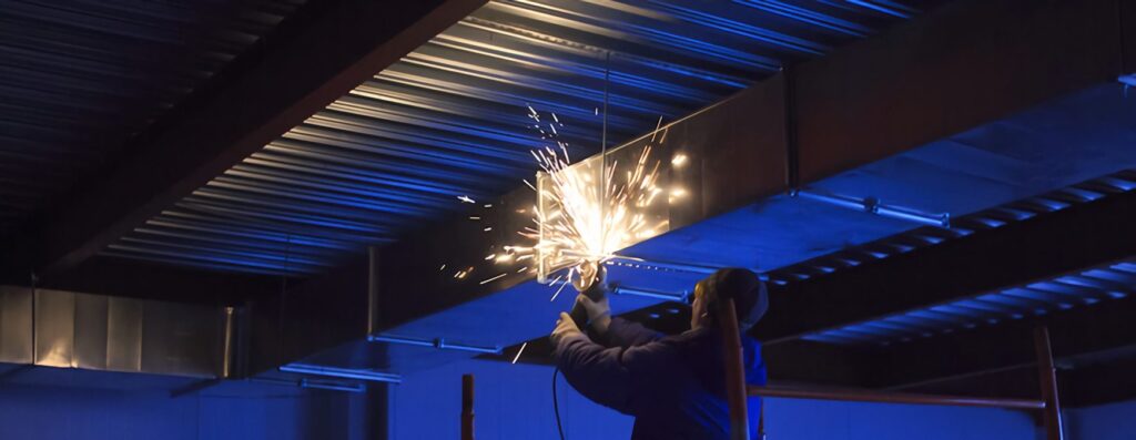 green ductwork installation